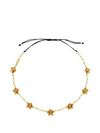 Marc Jacobs Golden Daisy Beaded Necklace
