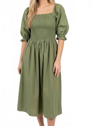She + Sky Under The Mistletoe Dress In Green