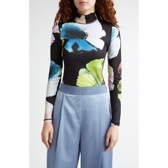 Stine Goya Watercolor Bloom Jersey Top in Watercolor Bloom Maxi at Nordstrom, Size X-Large
