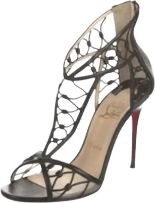 Christian Louboutin Louboutin Black Lattice Heels Size 37.5