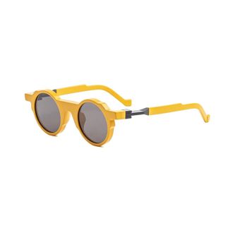 Vava Round Sunglasses - unisex - Vava Eyewear - Sunglasses - Yellow - 45 MM - Accessories