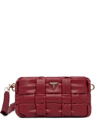 Guess Co mini Marion braided cross body bag - Red