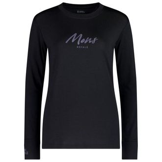 Mons Royale Yotei Merino Classic Long Sleeve Merinolongsleeve f&uuml;r Damen | schwarz