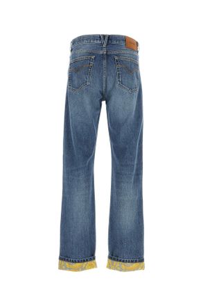 Versace 10180131a12886 1d800 Mediumblue Pantaloni Trousers