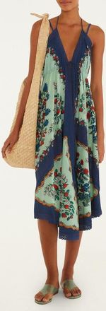 Farm Rio Fruit Beauty Faded Green Cover-Up Maxi Dress at Nordstrom, Size X-Large