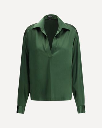 Tom Ford Stretch Silk Shirt Female 40