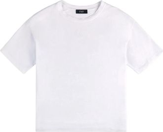 Fay T-shirt met ronde hals - Dames - T-shirts - Wit - L - Tops