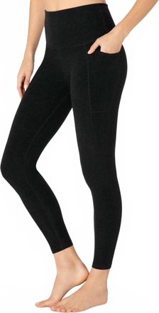 Beyond Yoga Pocket Hi Waist Midi Legging In Black/dark Night