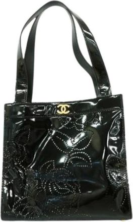 Chanel Pre-owned Tote Bags, female, Black, Size: ONE SIZE Pre-owned Leather Tote Bag