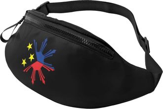 Generic Tribal Philippines Filipino Sun And Stars Flag Bum Bags Bum Bag Adjustable Waistpacks For Women Cycling Marathon 14X35Cm