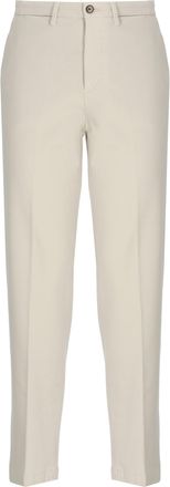 BRIGLIA 1949 Ivory Jeangw Straight-Leg Pants