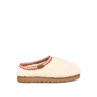 UGG Tasman Maxi Curly Pantoffels Natural - Dames - Pantoffels - Beige - 38 EU - Wol - Schoenen