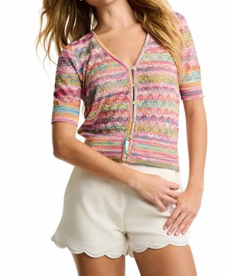 Lisa Todd Sun-Sational Cardigan In Bright Pop