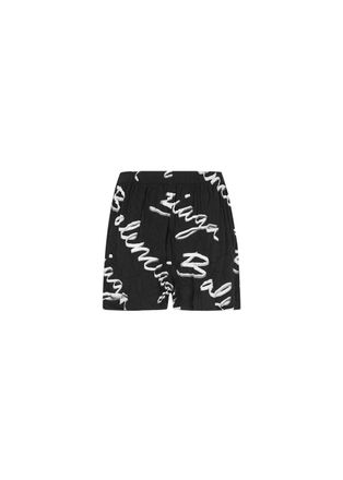 Balenciaga Black cotton Script boxer shorts Size L