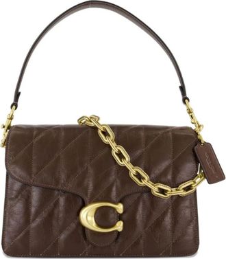 Coach Chain Tabby Schoudertas - Dames - Schoudertassen - Bruin - ONE Size - Leer - Tassen