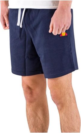 Ellesse Shorts Patch Logo Ehm 309S23 - Heren - Korte Broeken - Blauw - XL - Katoen - Korte Broeken