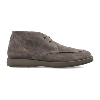 Brioni Lace-up Boots, male, Brown, Size: 10 US Milano Suede Rubber-Sole Chukka Boots