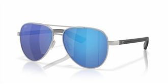 Costa Mens Peli Polarized Sunglasses In Brushed Silver Blue Mirror 580G