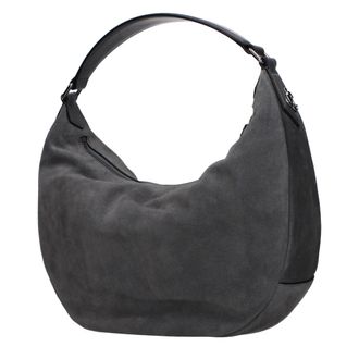 Jimmy Choo London Womens Gray Leather Shoulder Bag