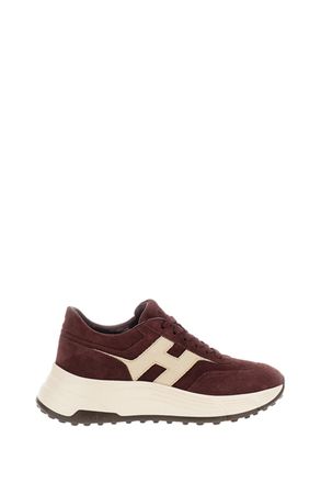 Hogan Red Suede Leather Ultralight Sneakers