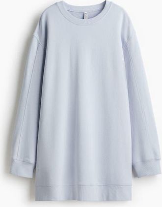 H&M Sweatshirt Dress in Light Blue at Nordstrom, Size X-Large