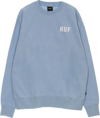 HUF Round-neck Truien - Heren - Sweatshirts - Blauw - L - Hoodies & sweatvesten
