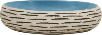 Berkfield Home Durable Countertop Basin Multicolour Oval 59x40x15 cm Ceramic | Size: 59 x 40 x 15 cm