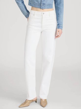 Frame Denim The Essential Straight Leg Jeans In White