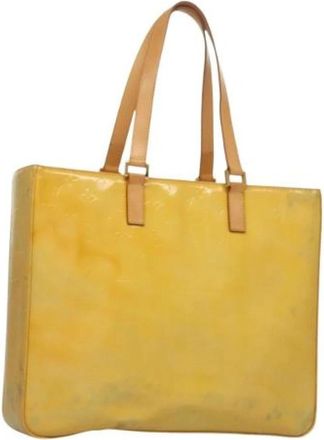 Louis Vuitton Tweedehands leren Louis Vuitton tassen - Dames - Vintage Shopper - Geel - ONE Size - Leer - Vintage