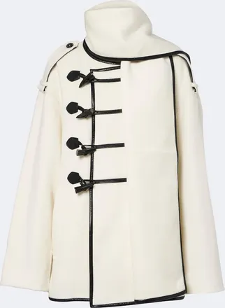 Xu Zhi Scarf-detail wool peacoat