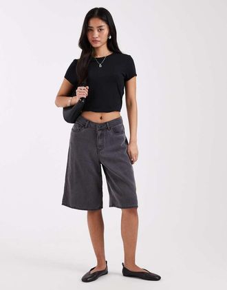 Jack & Jones Jorts ampi nero slavato-Grigio