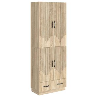 vidaXL Juego De Armarios 2 Uds. Roble Sonoma Madera De Ingenier&iacute;a Vidaxl