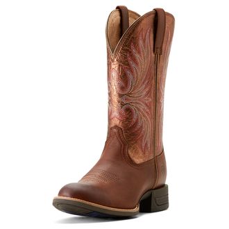 Ariat Womens Ranahan Western Boots in Sienna Saddle Rusty Red, B Medium Width, Size 4.5, by Ariat