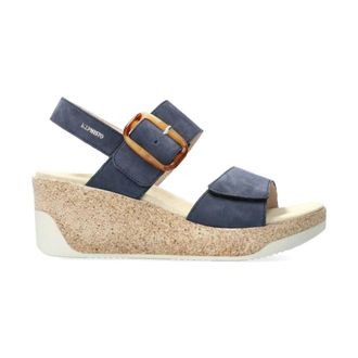 Mephisto Stijlvolle Giulia Sandaal voor Dames - Dames - Sleehakken - Blauw - 42 EU - Su&egrave;de - Schoenen