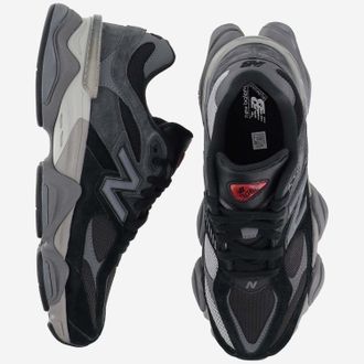 New Balance Unisex Sneakers 9060 Black-Pigskin Pigskin-Mesh Trainers Pigskin/mesh
