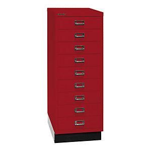 Bisley Serie 39 Multidrawer Con Z&oacute;calo Din A3 9 Cajones Rojo