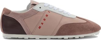 Marni Womens Leather Sneaker With Logo - Rose Gold - Size EU 40