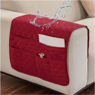 OEM Organizador Impermeable Para Reposabrazos De Sof&aacute; Con 6 Bolsillos Para Tablet, Tel&eacute;fono Y Mando A Distancia