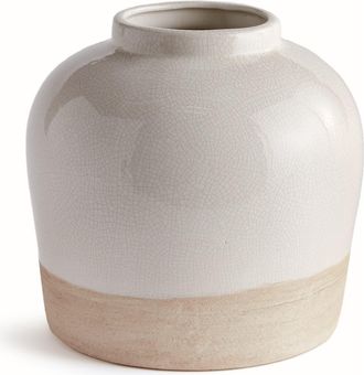 Napa Home & Garden Leona Wide Vase in Beige at Nordstrom