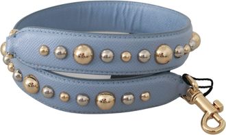 Dolce & Gabbana Womens Blue Leather Handbag Accessory Shoulder Strap Bag