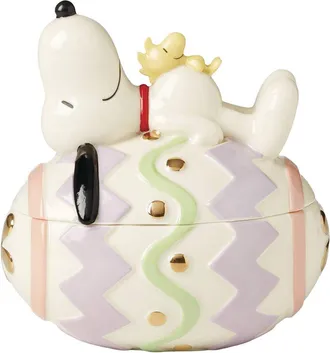 Lenox Peanuts Easter Snoopy Covered Candy Dish