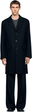 Sandro Wool and cashmere coat in Black at Nordstrom, Size Large