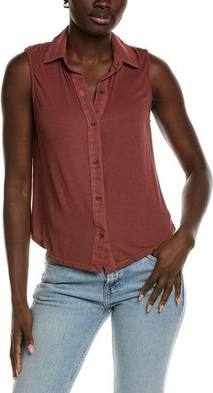 Bella Dahl Mixed Sleeveless Button Down