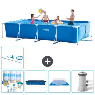 Intex Piscina Con Estructura Rectangular - 450x220x84 Cm - 7-piezas S21132