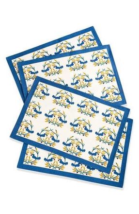 Tiramisu Scarlet Set of 4 Placemats in Blue/Yellow at Nordstrom Rack