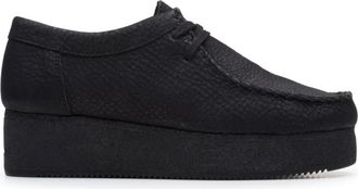 Clarks Stijlvolle Wallacraft LO Schoenen - Dames - Veterschoenen - Zwart - 36 EU - Schoenen
