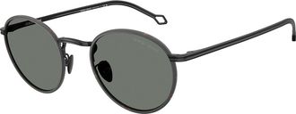 Giorgio Armani AR6163J 300111 Mens Sunglasses Black Size 49