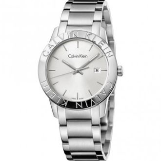 Calvin Klein Zilveren Quartz Horloge - Dames - Horloges - Grijs - ONE Size - Accessoires