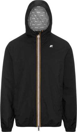 K-Way Slim Fit Hooded Ritsjack - Heren - Zomerjassen - Zwart - L - Jassen