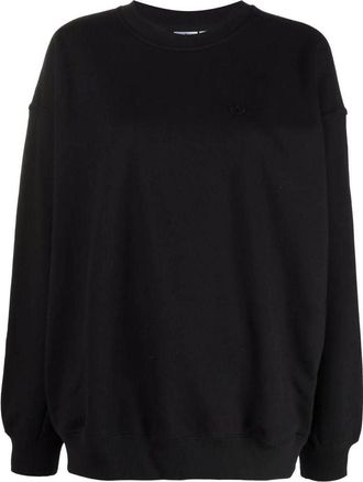 adidas (WMNS) adidas Adicolor Oversized Sweatshirts Black H11393